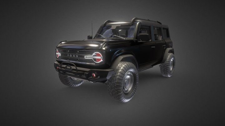 Ford Bronco (Black) 3D Model