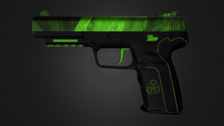 Five-SeveN | Toxic 3D Model