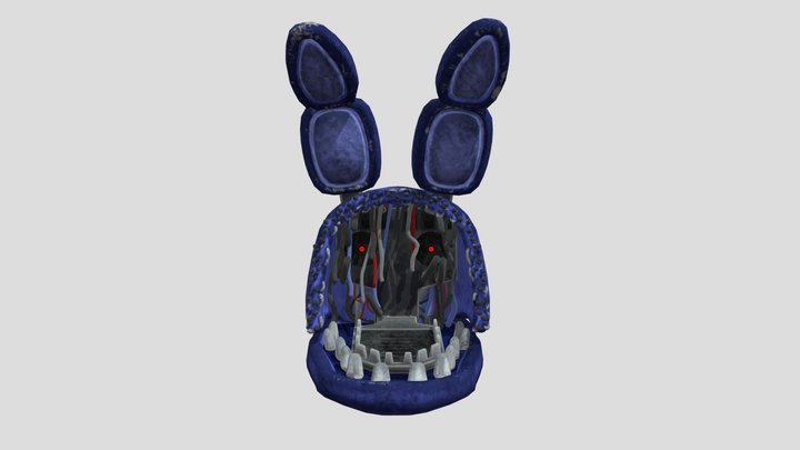 Withered Bonnie 3D Profile Icon (V2) – Kostenloses 3D-Modell STL