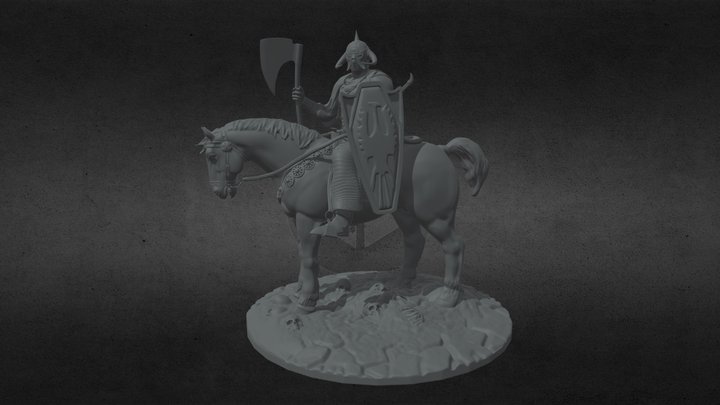 Frank Frazetta's Death Dealer 3D Model