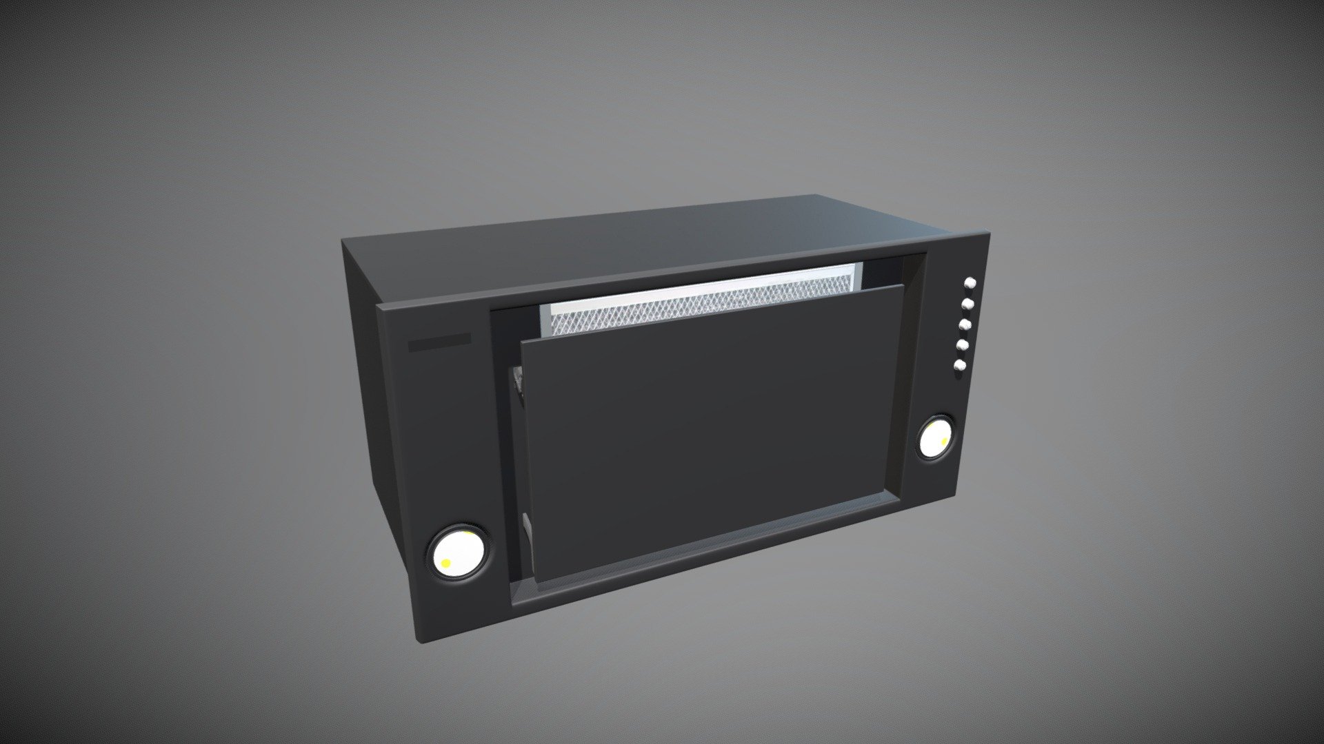 Kitchen Hood Model 3D fbx