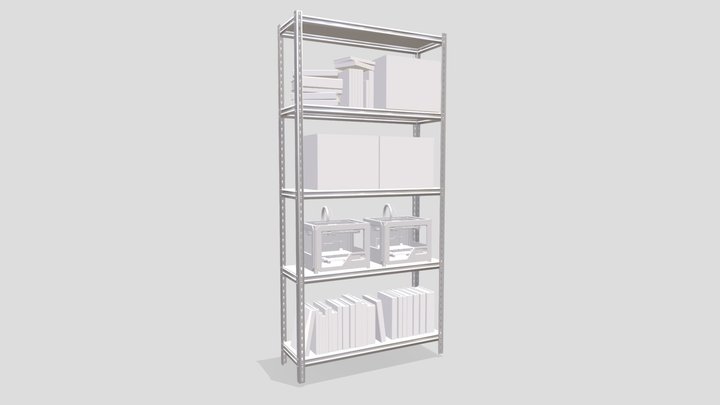 Racks with Materials - JNT Product 3D Model