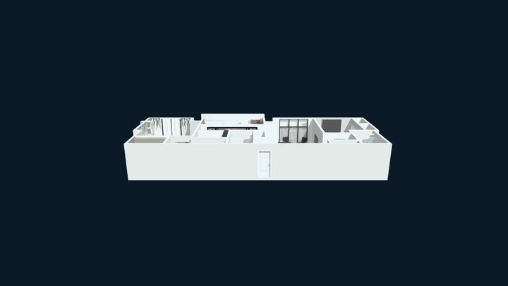 2_bedroom_apartment_decorated 3D Model