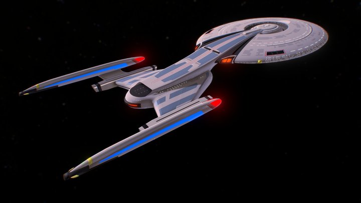 An Alternate U.S.S. Enterprise, NCC-1701-E (B) 3D Model