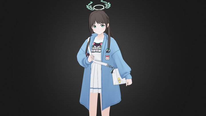 Blue archive - 栗村 アイリ(-ive aLIVE! ver) 3D Model