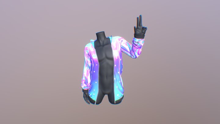 Iridescent Jacket 3D Model