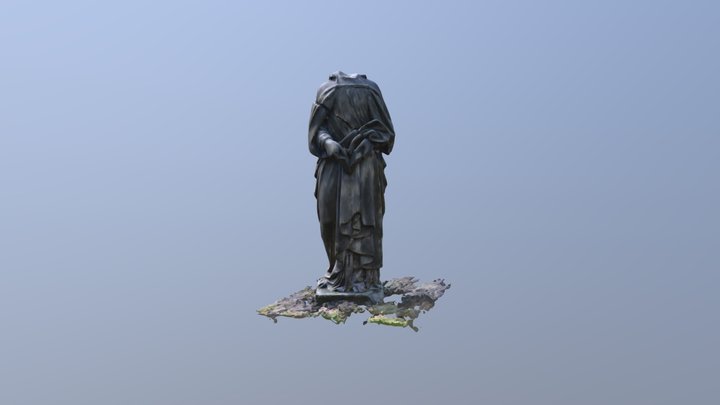 Glasgow Necropolis Angel Tomb Test 3D Model