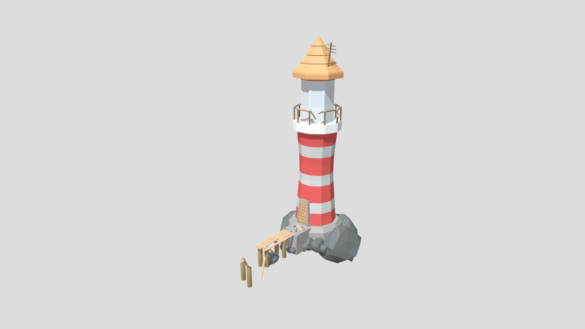 Маяк - Download Free 3D model by Takasu (@ermoluka24) [4e4fbf7] - Sketchfab