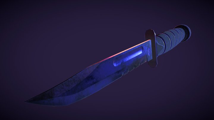 NÓŻ LP UVW 3D Model