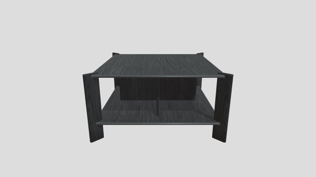 Square Coffee Table With Divider Ver 2