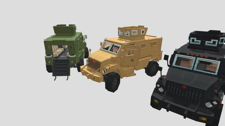 MaxxPro 3D Model