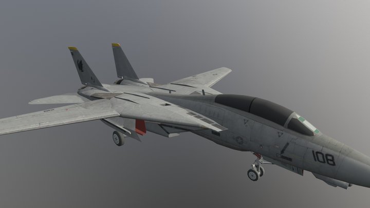 F-14 Tomcat Top Gun (Gear Down) Downloadable 3D Model