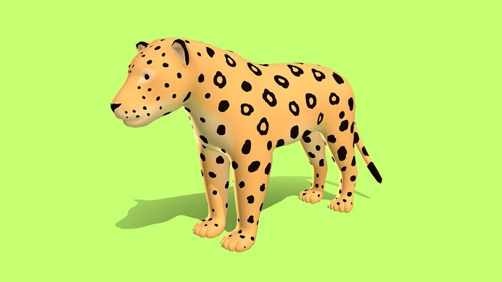 Jaguar - Stylized 3D Model