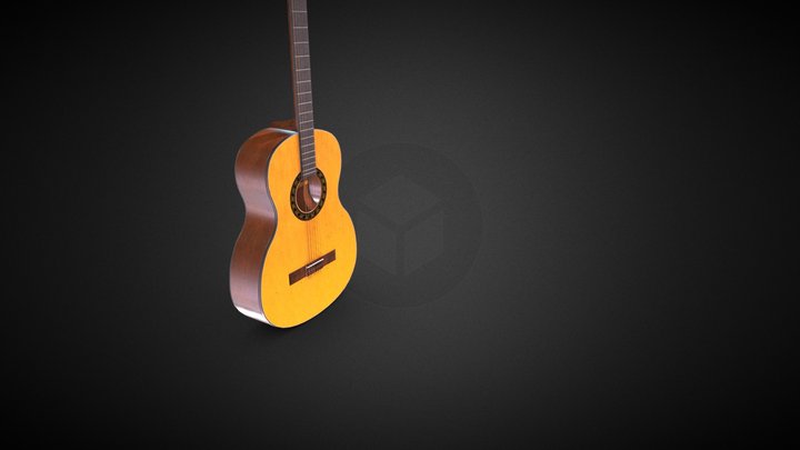 Guitar,Yamaha Concert C60 3D Model