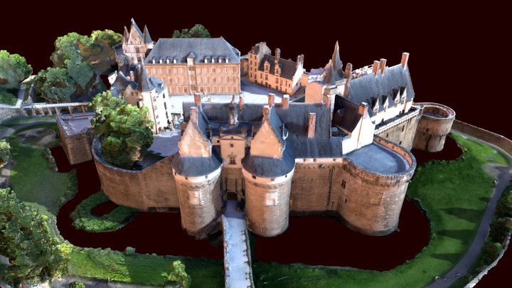 Château des ducs de Bretagne 3D Model