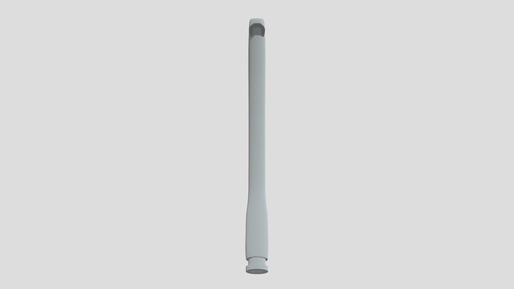 Bent metal tube with rulers