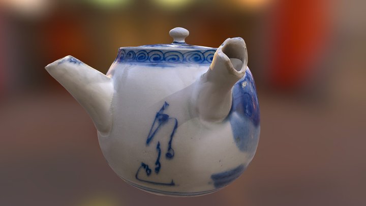 Japanese Teapot 3D Model