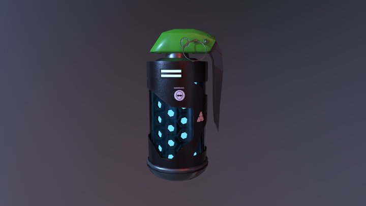 Sci-Fi Plasm Grenade 3D Model