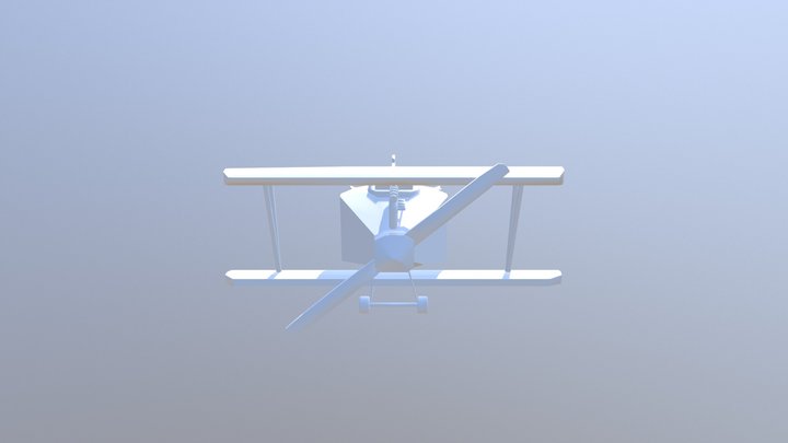 Stylized Plane DAE01 Game Art 3D Model