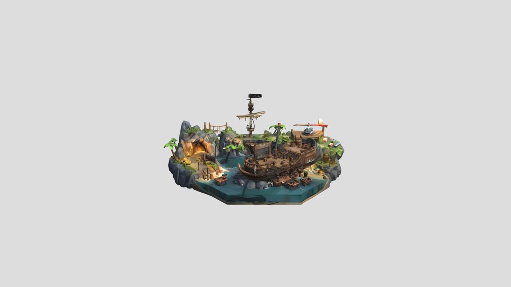 Pirate reef concept art