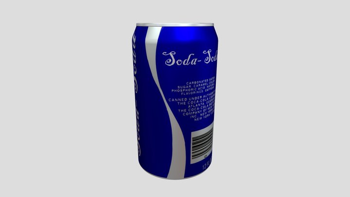 Generic Soda Can 3D Model