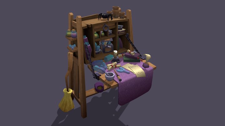 Artisan's Desk 3D Model