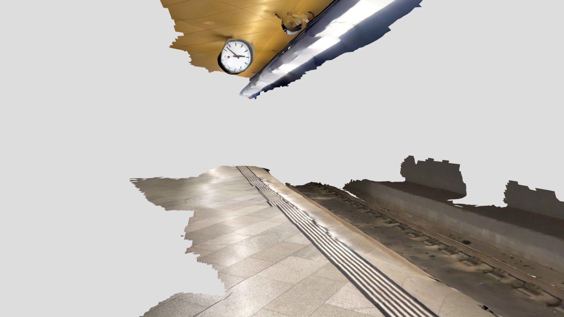 Train Tracks Scan — Sketchfab embed 3D viewer