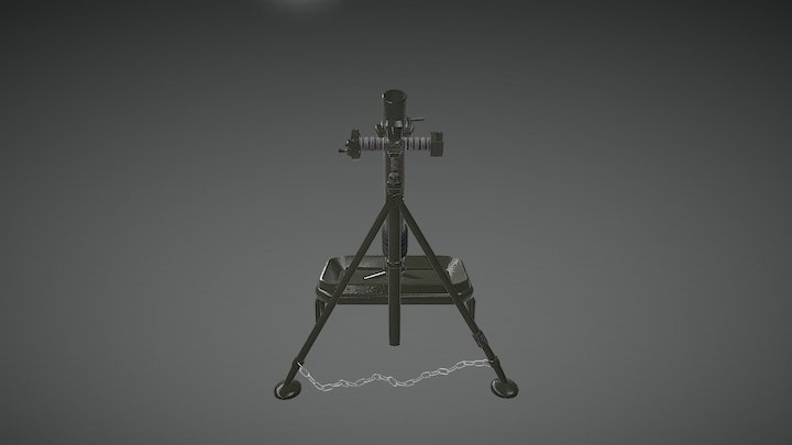 M1Mortar 3D Model