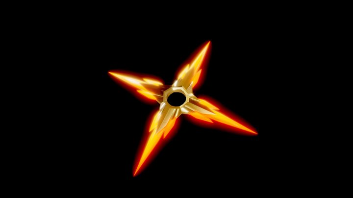 Crystal Shuriken 3D Model