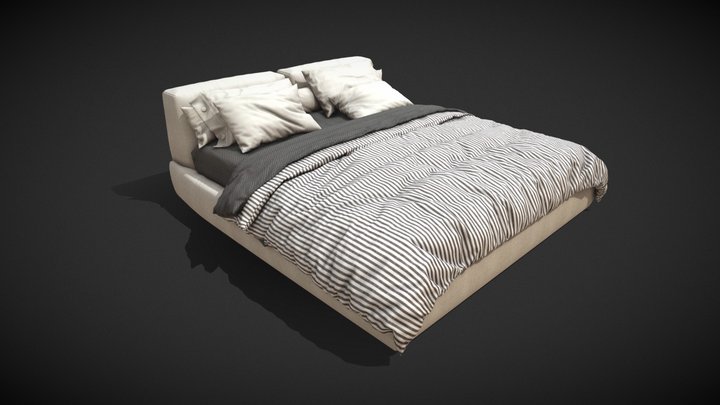 bedx60aBaked 3D Model