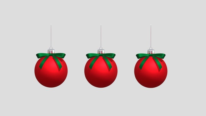Christmas balls (FREE) 3D Model