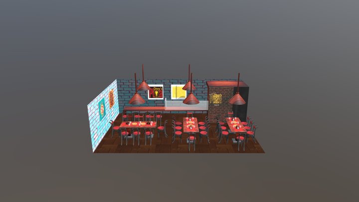 Pizzeria 3D Model