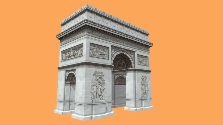 Arc De Triomphe 3D Model