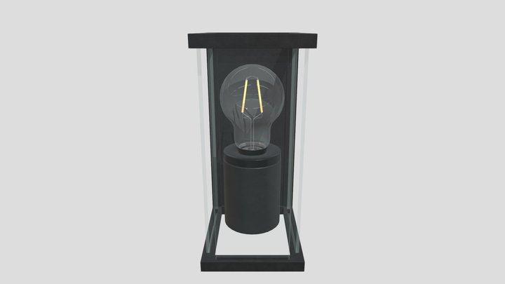 Lucide CLAIRE - Wall light Outdoor - Anthracite 3D Model