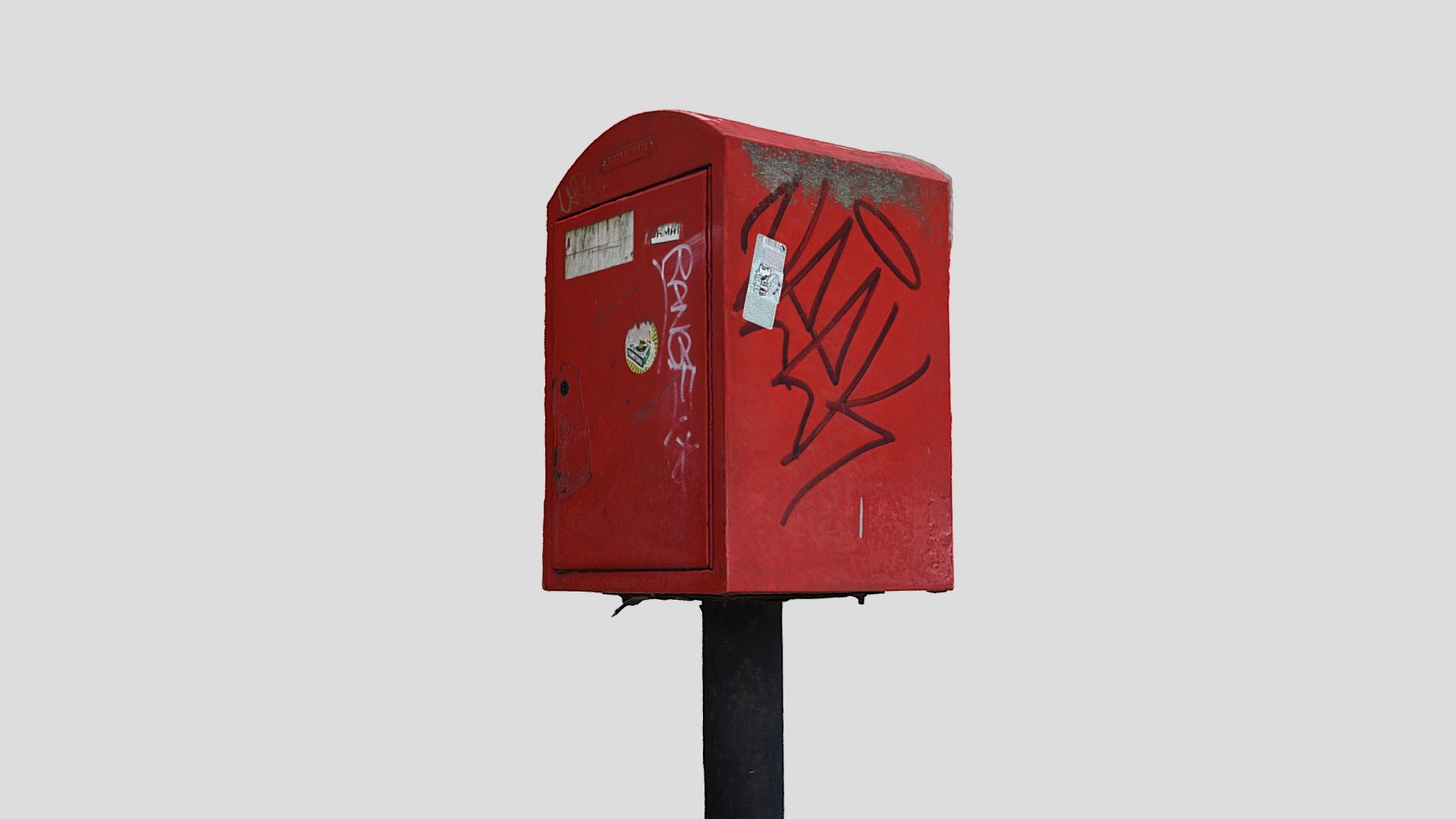 Red Letter Box - Download Free 3D model by sv.stats [4e5b175] - Sketchfab