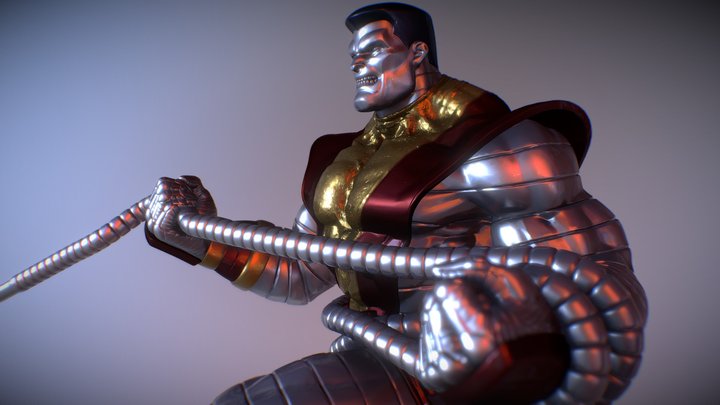 Colossus from Xmen/Fanart/obj download 3D Model