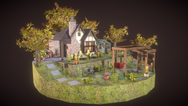 3D1 - Diorama Grandma House 3D Model