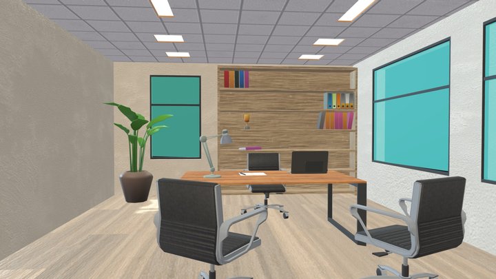 Cyber Security Room 3D Model