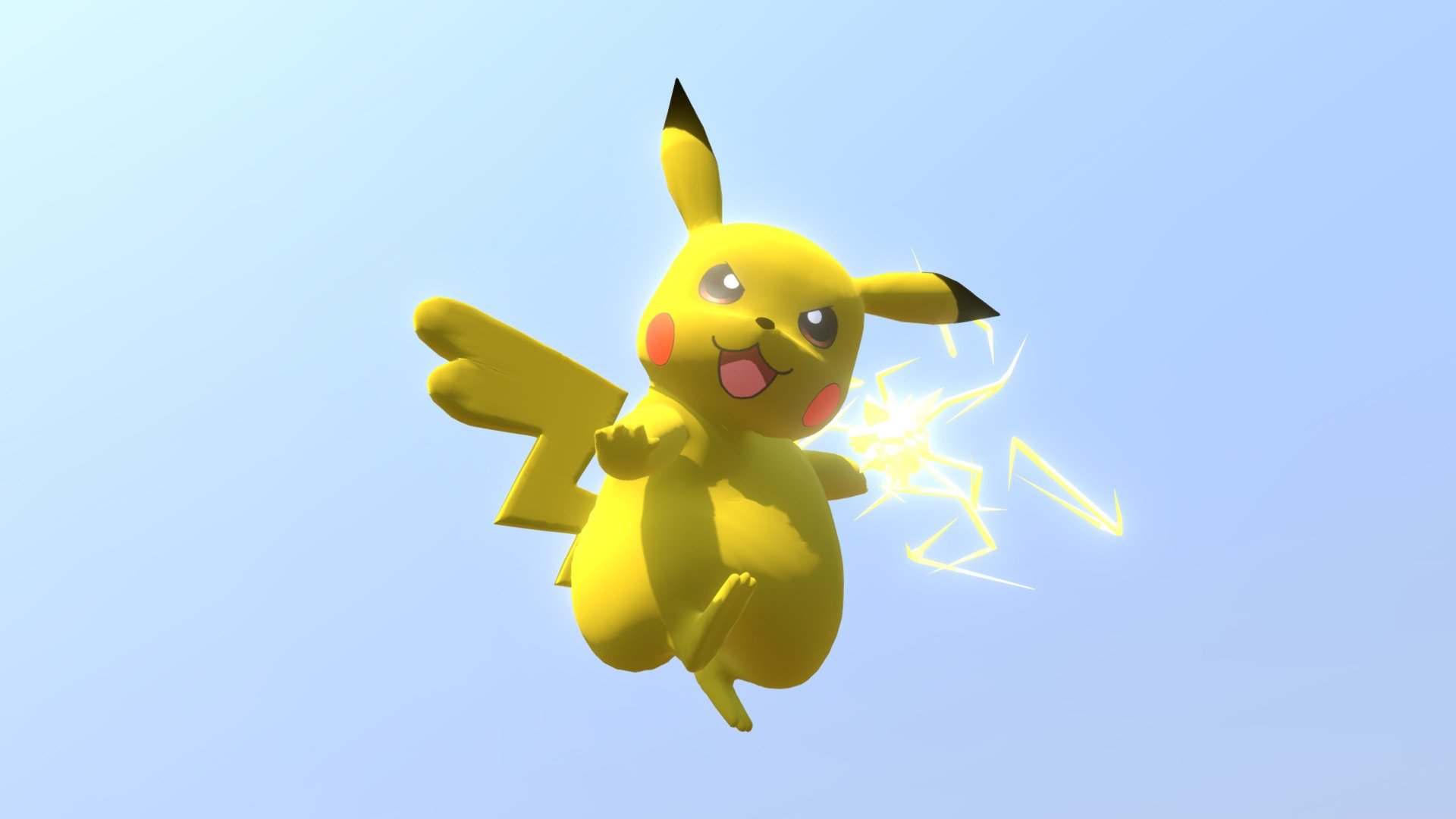 Pikachu (in 3D) - Download Free 3D model by DanielBeltranSantiago  (@DanielBeltranSantiago) [4e5db89]