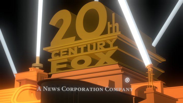 20th Century Fox Film Corporation logo 2000 rema 3D Model
