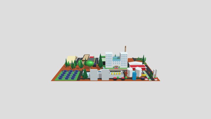 Cidade sustentável 2°1 JK 3D Model