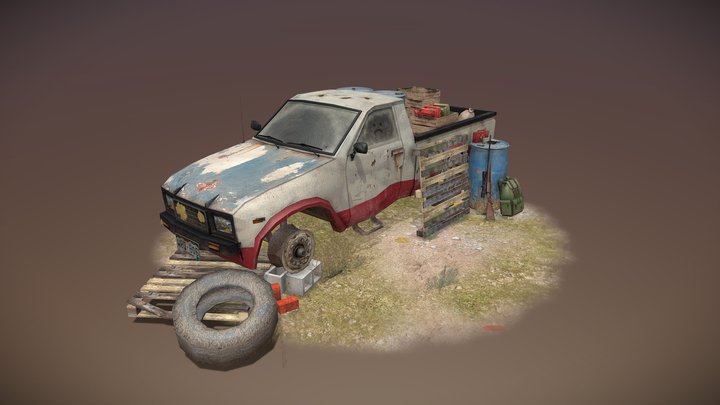 DAE 5 Finished props - Rustborn 3D Model