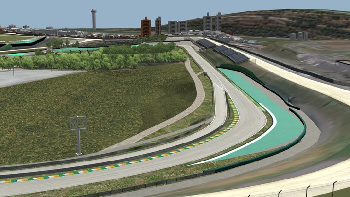 (failed import) Interlagos Circuit 2023 layout – Modello 3D gratuito STL