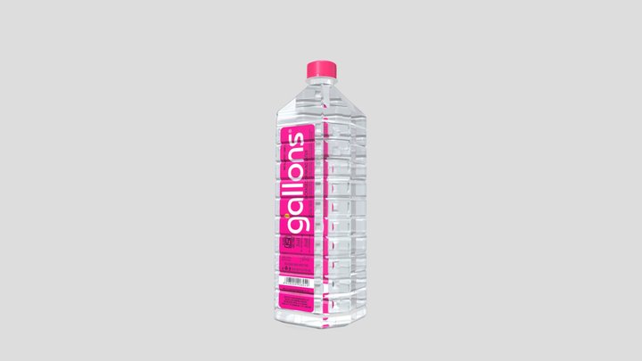 Gallons Bottle 1000ml 3D Model