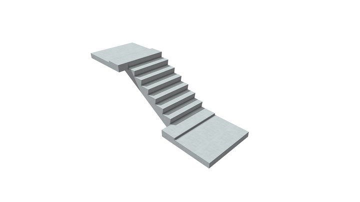 PRECAST STAIRS 3D Model