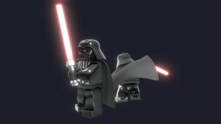 LEGO Darth Vader 3D Model