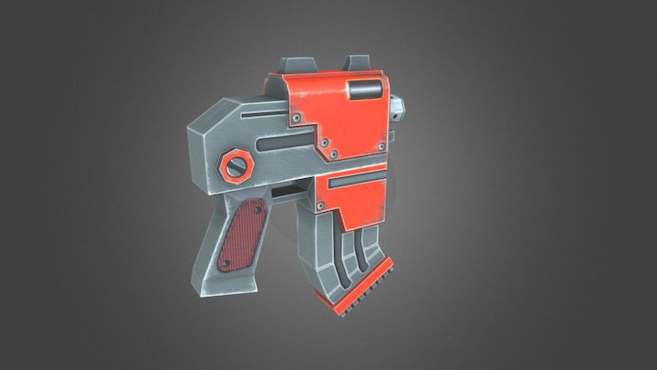 Sci-Fi Gun 3D Model