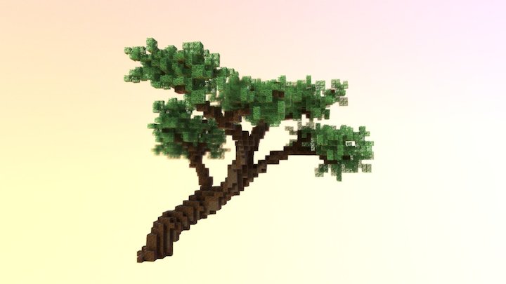 MineCraft Tree 3D Model