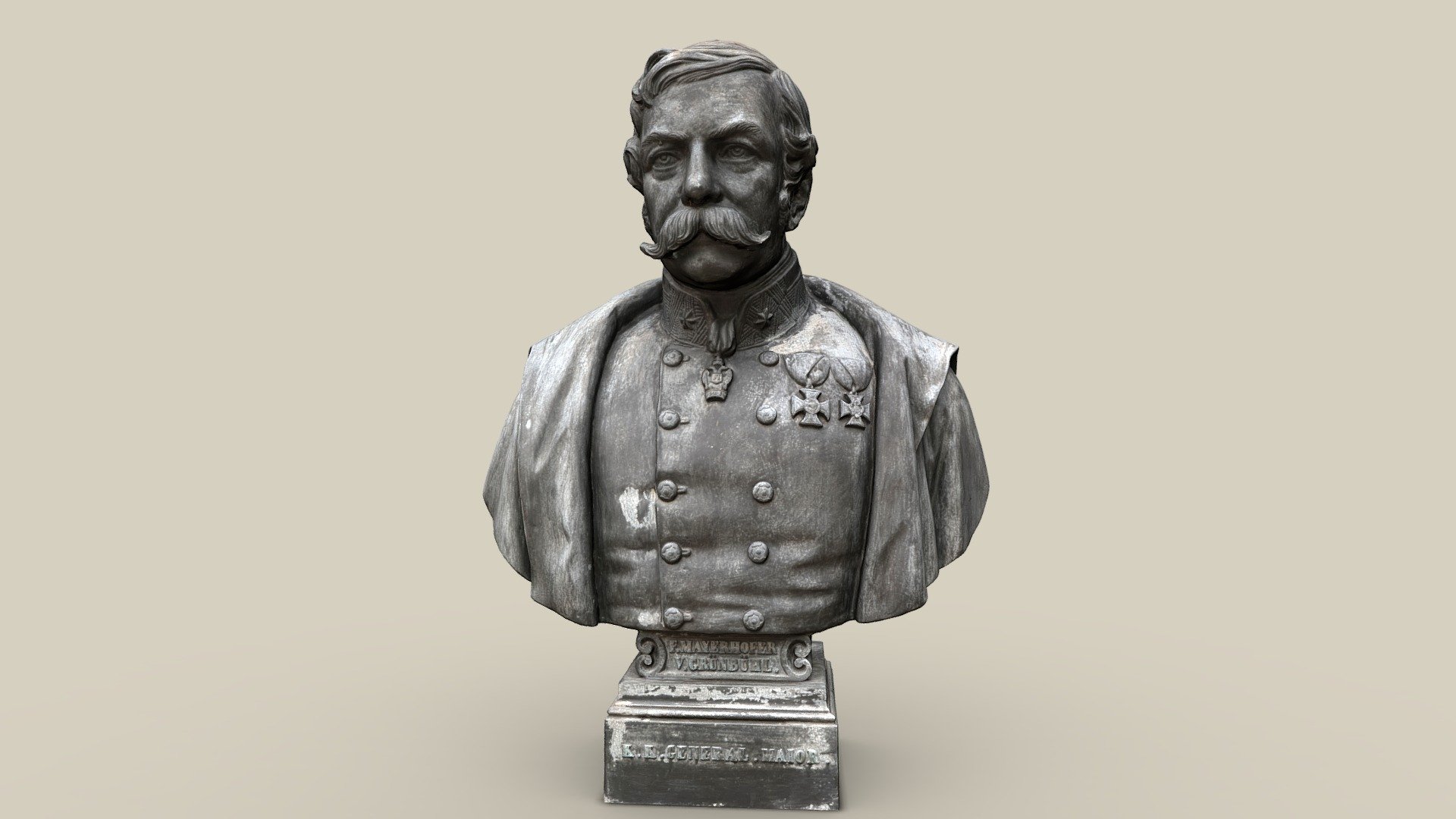 Büste Mayerhofer — Sketchfab embed 3D viewer