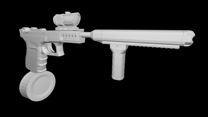 Gluger - Cursed Gun 3D Model
